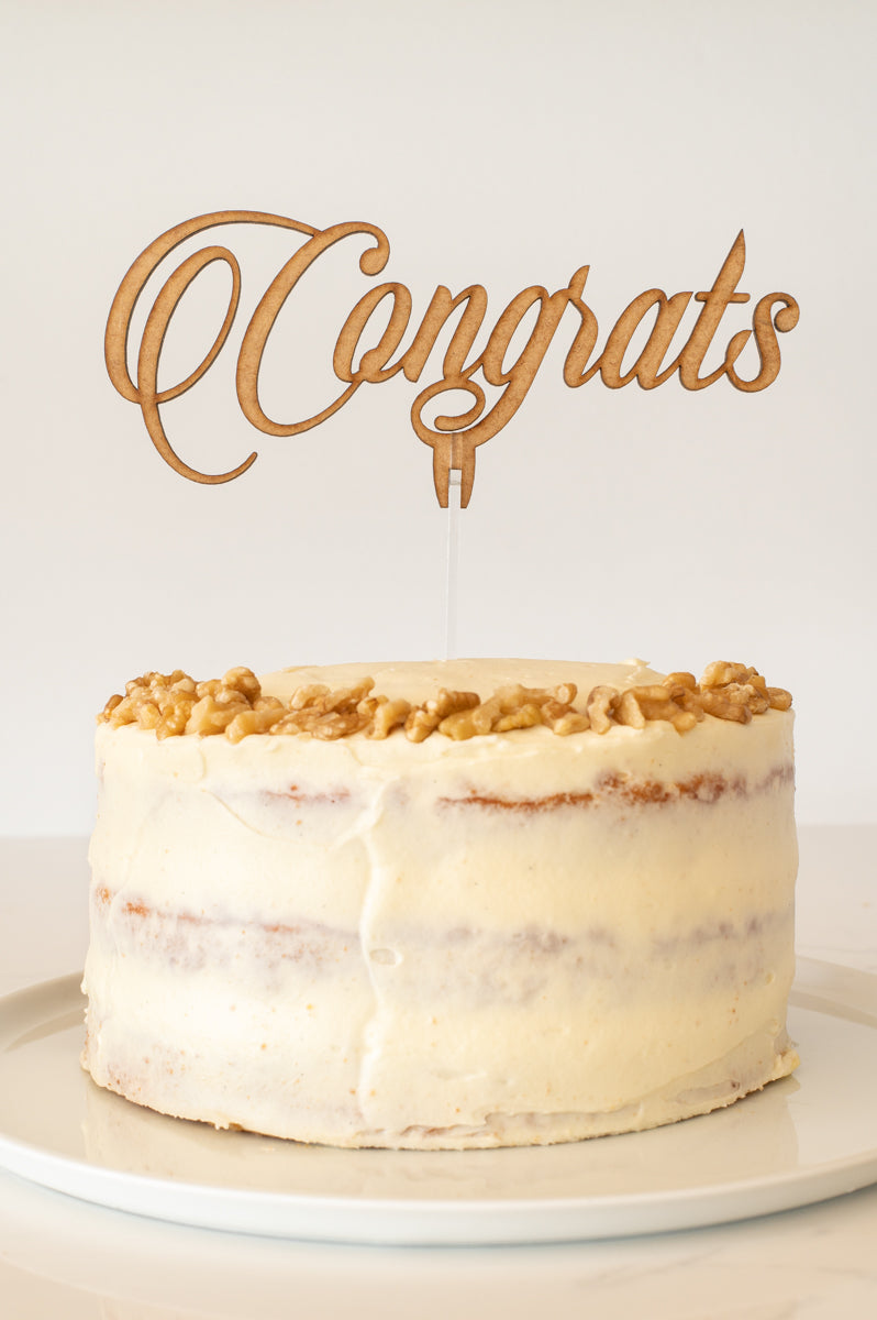 "Congrats" Cake Topper