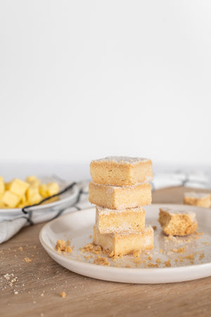 A stack of shortbread biscuits  